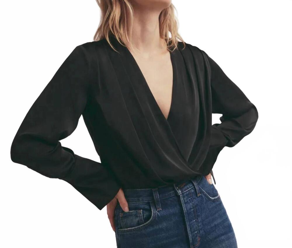 NEW FAVORITE DAUGHTER the date blouse in black